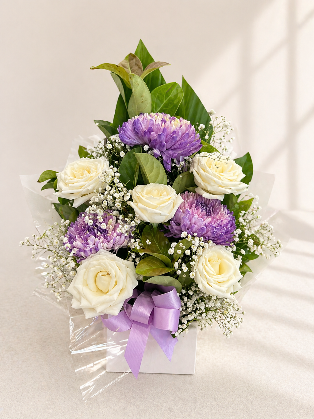 Lilac and white box