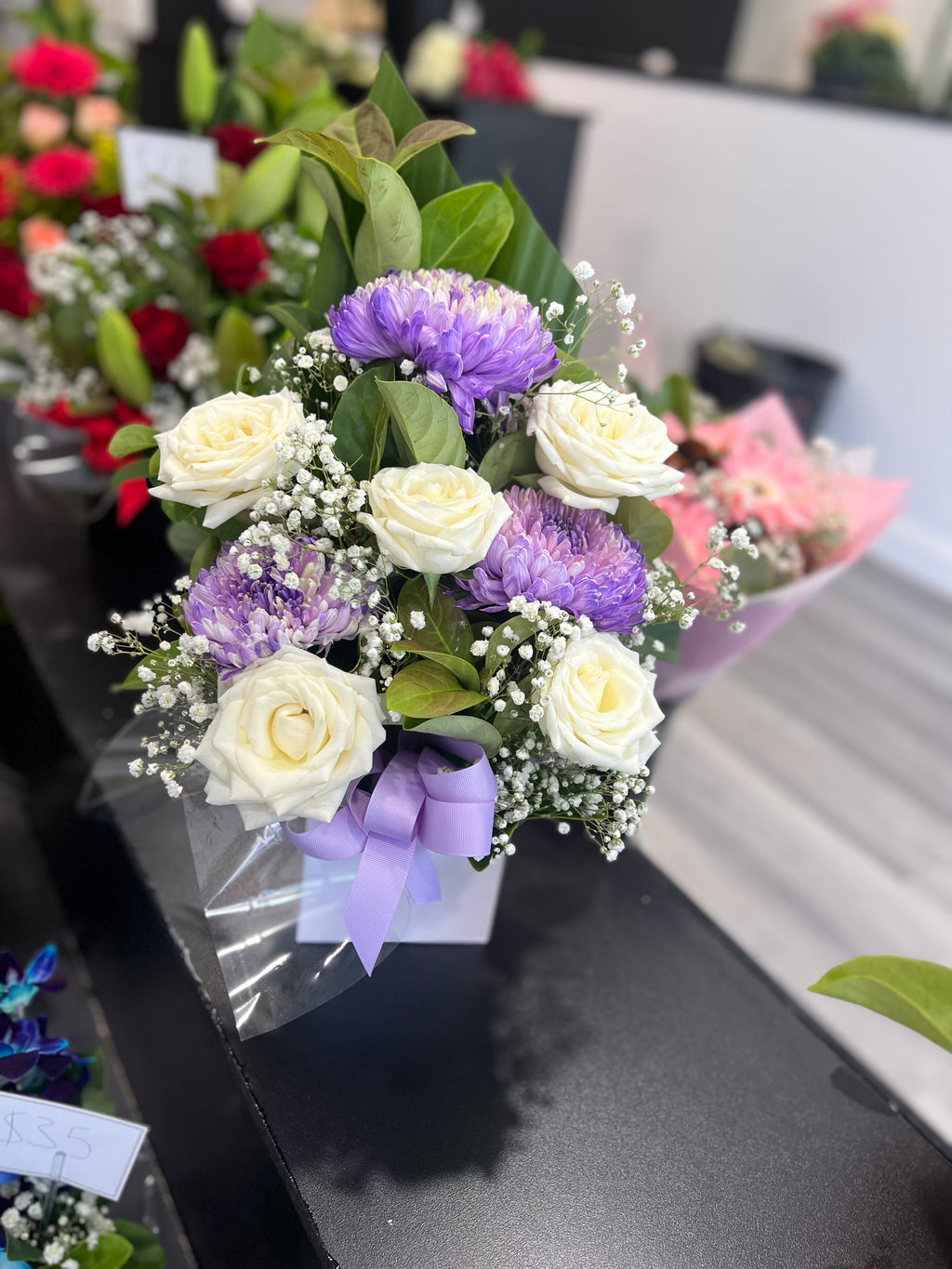 Lilac and white box