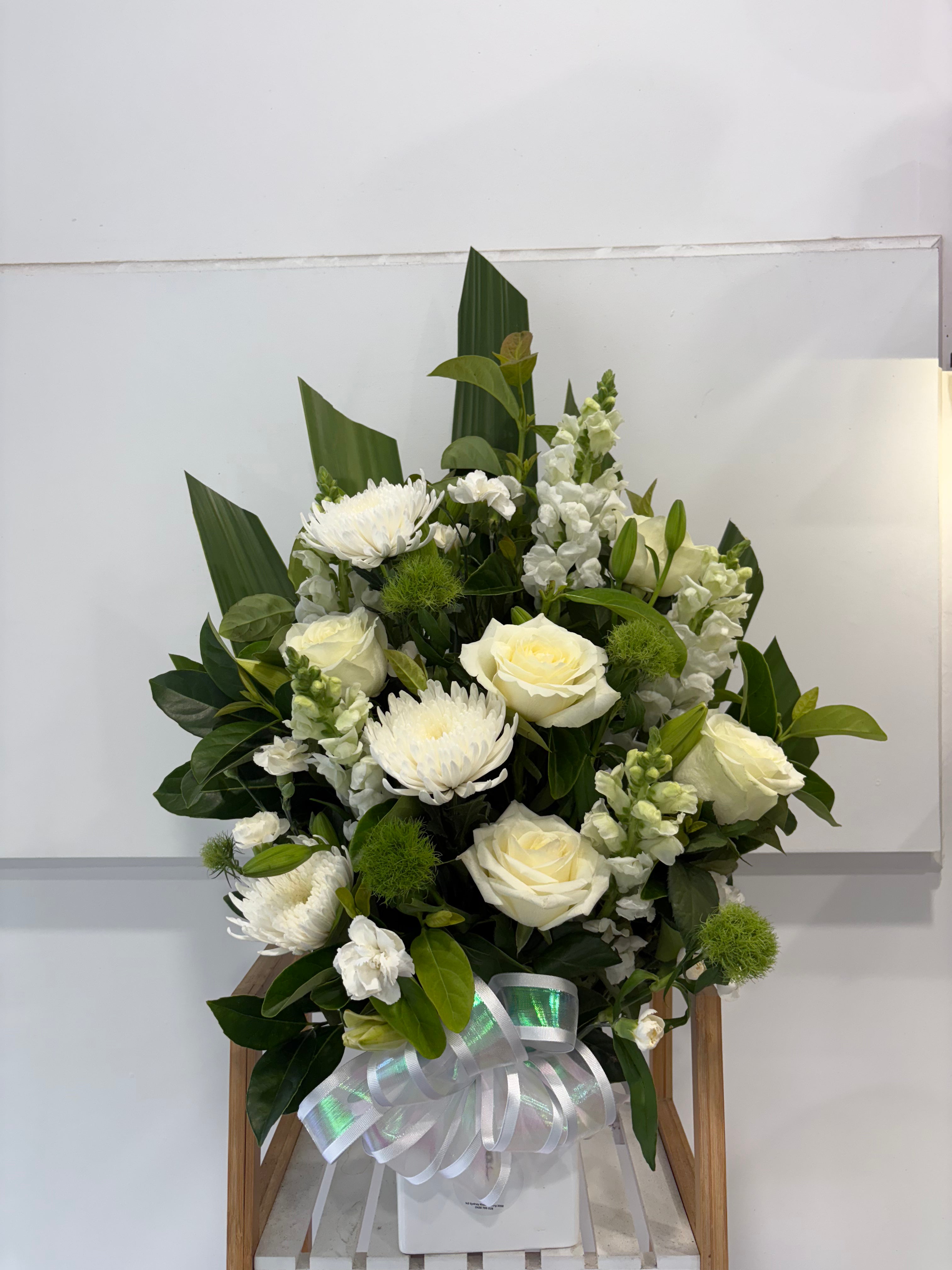 White arrangement